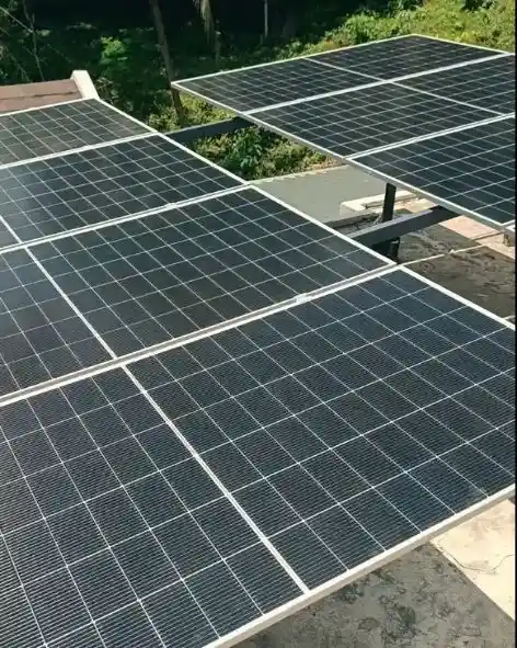 Completed rooftop solar panels