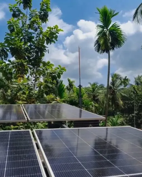 Completed solar panel installation 1